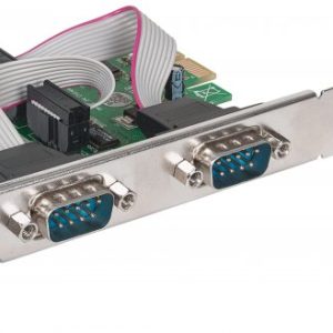 152082 Tarjeta Serial PCI Express de dos puertos DB9, para instalación en buses PCI Express x1, x4, x8 y x16