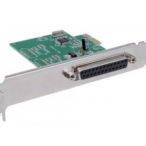 152099 Tarjeta Paralela PCI Express; Se puede instalar en buses PCI Express vía x1, x4, x8 y x16. Se ajusta a ranuras regulares y de bajo perfil