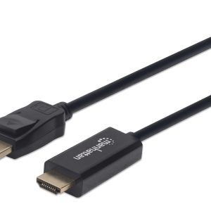 153188 Cable DisplayPort Macho a HDMI Macho, 3 m; resoluciones de video Full-HD hasta 1080p a 60Hz