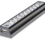 161572 HUB USB de Alta Velocidad de escritorio, 10 puertos, que proveen energía