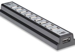 161572 HUB USB de Alta Velocidad de escritorio, 10 puertos, que proveen energía