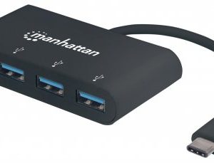 162746 Hub USB-C 3.2 Gen 1 USB-C macho a cuatro USB-A hembra, USB SuperSpeed a 5 Gbps