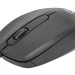 190190 Mouse USB óptico con cable, tres botones con rueda de desplazamiento, 1000 ppp, ambidiestro, cable de 1 m, negro, 3 años de Garantia.