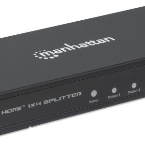 207805 Video Splitter HDMI 4K de 4 puertos, Replica una señal de audio/video digital de ultra alta definición (UHD), para hasta cuatro pantallas.