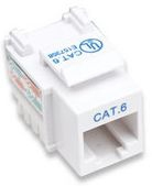 210591 JACK RJ45 CAT6 KEYSTONE DE IMPACTO BLANCO. Para uso con cable sin blindaje (UTP) Cat6, Compatible con herramientas de ponchado 110 y Krone