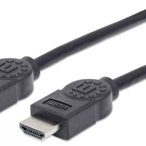 306119 Cable HDMI Blindado de 1.8mts; HDMI Macho a HDMI Macho resolucion 4K 30Hz, 3D.
