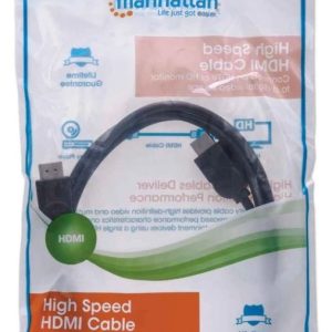 306119 Cable HDMI Blindado de 1.8mts; HDMI Macho a HDMI Macho resolucion 4K 30Hz, 3D.