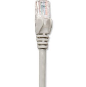 318976 Cable de red, Cat5e, UTP, RJ45 Macho / RJ45 Macho, 2.0 m, Color Gris; Contactos con baño de oro para una mejor conexión.