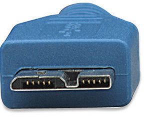 325424 Cable para Dispositivos USB Micro-B de SúperVelocidad; USB 3.2 Gen 1, A Macho/ SuperSpeed Micro-B Macho, 5 Gbps, 2 m, Azul