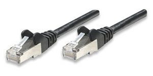 342070 Cable de red, Cat6, UTP, RJ45 Macho / RJ45 Macho, 3.0 m, Color Negro Contactos con baño de oro para una mejor conexión.