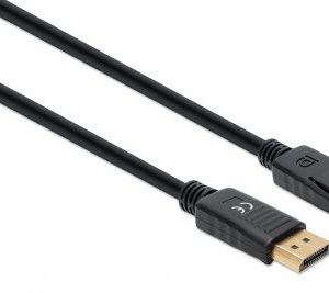 355575 Cable DisplayPort 8K, Macho a Macho, Longitud 2 m Contactos chapados en oro, Forro de PVC, Longitud 2m.