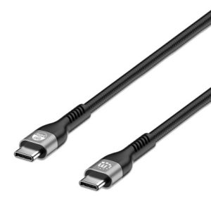 356367 Cable USB-C macho a USB-C macho, 2mts de AltaVelocidad, 480 Mbps, Power Delivery 3.1 retrocompatible con 140/100/65 W
