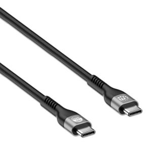 356367 Cable USB-C macho a USB-C macho, 2mts de AltaVelocidad, 480 Mbps, Power Delivery 3.1 retrocompatible con 140/100/65 W