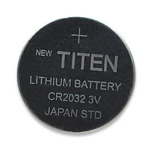 432528 Batería CMOS CR2032, paquete con dos, Litio,Proporciona una potencia de 3 V.