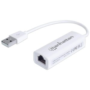 506731 Adaptador Fast Ethernet USB de Alta Velocidad 2.0, Añada una conexión de red a su PC sin necesidad de abrirla.