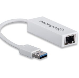 506847 Adaptador USB 3.0 a RJ-45 GB Ethernet, Agrega una conexión de red Gigabit de alta velocidad a computadoras potátiles.