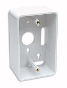 517874 Caja para pared de 4.7cm de profundidad color Blanco, La caja incluye tornillos de montaje.