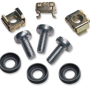 711081 Juego de tornillos, tuercas enjauladas y arandelas plásticas (juego de 50).