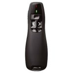 APUNTADOR Y PRESENTADOR LÁSER BROBOTIX R400, Negro, Inalámbrico/USB, 57 g, 15 m