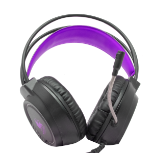 AUDIFONOS HEADSET GAMING OVER-EAR NBHG KIMERA RGB ALAMBRICO 3.5MM USB PC CONSOLAS CELULAR MICROFONO FLEXIBLE INC ADAPTADOR FUCSIA