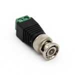 Adaptador CCTV BROBOTIX 764786, Negro c/ Verde, BNC Macho, Coaxial, Macho