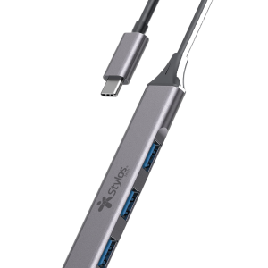 Adaptador HUB 4 En 1 Stylos. STCBHUB42G