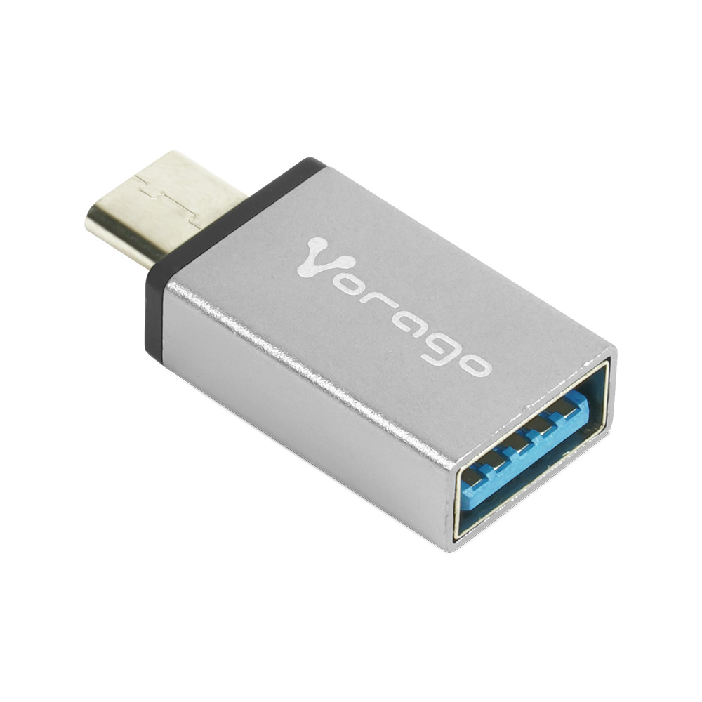 Adaptador OTG Tipo C a USB 3.0 VORAGO ADP-101, Aluminio