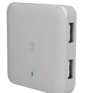 Adaptador USB PERFECT CHOICE PC-171621, Color blanco, 4 puertos