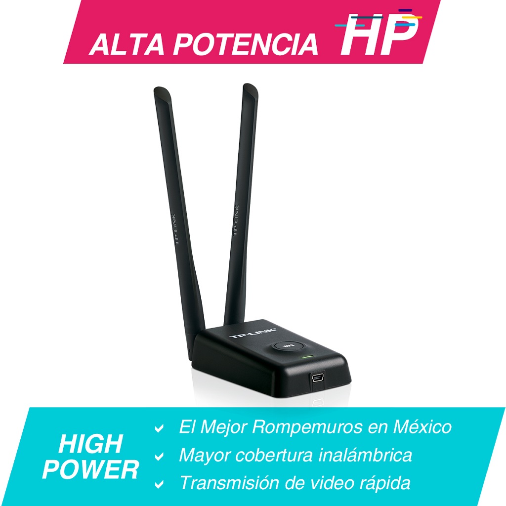 Adaptador USB TP-LINK TL-WN8200ND, Inalámbrico, 300 Mbit/s, Negro