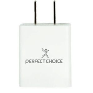 Adaptador de carga rápida 2.4 PERFECT CHOICE PC-240372, Blanco, Adaptador de corriente