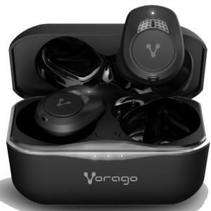 Audifonos earbud Vorago Premium ESB-600-ANC. Cancelación de ruido / Noise Cancelling TWS IPX5 21Hrs control táctil 590mAh