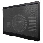 Base Enfriadora, luz led, ángulo ajustable, 1 Hub USB, 9 a 15 Pulgadas , Negro, BROBOTIX 044695N