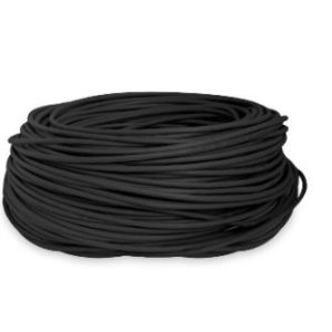 Bobina UTP, CAT6, 100 m, Exterior Doble Forro, Negro, CCA, BROBOTIX 176122