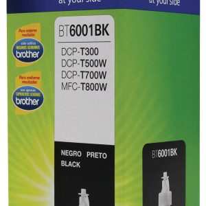 Botella de tinta Negra Brother BT6001BK, compatible solo con equipos DCPT300, DCPT500W, DCPT700W, MFCT800W
