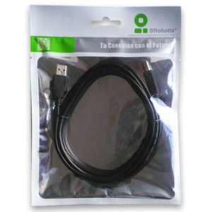 CABLE USB BROBOTIX V3.0 A-B 1.8MTS, USB 3.0, USB 3.0, Macho/Macho, 1,8 m, Negro