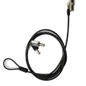 CANDADO DE LLAVE PARA LAPTOP TIPO T V-BAR LONGITUD DE CABLE 1.8 MTS GROSOR DEL CABLE 4mm