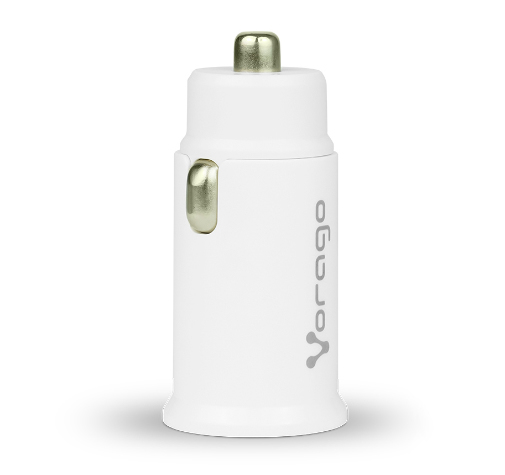 CARGADOR PARA AUTO VORAGO AU-305-WH TIPO C PD 20W Y USB A QUICK CHARGE 3.0 BLANCO