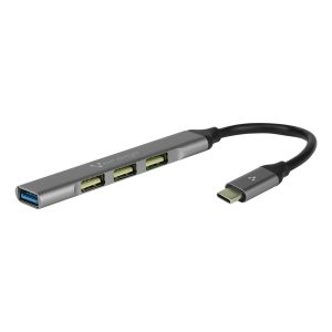 CONCENTRADOR HUB VORAGO HU-200 4 PTOS USB SLIM TIPO C