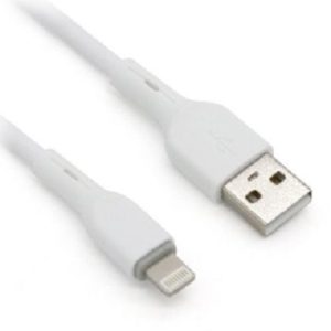 Cable Lightning BROBOTIX 963165, USB V2.0., Lightning., Blanco, 1m