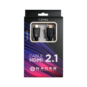 Cable NACEB TECHNOLOGY HDMI 2.1 4K 8K 3 M Negro