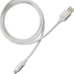 Cable USB 2.0 a Micro 2.0 BROBOTIX 161208B, USB, Micro USB, Color blanco