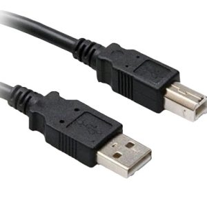 Cable USB A a B, V2.0 Para impresora universal, Negro, 1.8 m, 102327 BROBOTIX