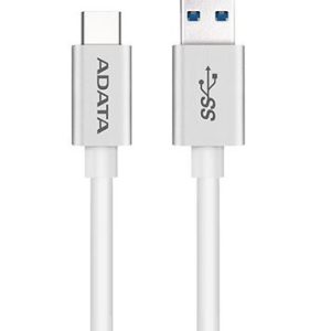 Cable USB Tipo C ADATA ACA3AL-100CM-CSV, USB A, USB C, 1 m, Color blanco