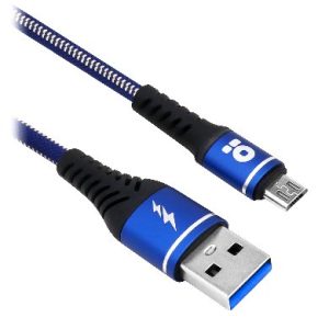 Cable USB V2.0 Tipo Micro B, 1.0 M, Denim, Azul (6000717), Brobotix