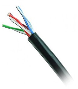 Cable UTP WAM CAT5e-OUTDOOR-NEGRO, 305 m, Negro, CAT5e