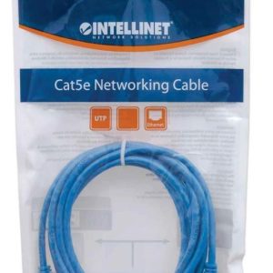 Cable de Red INTELLINET 342575 Cat6, 1 m, RJ-45, RJ-45, Macho/Macho, Azul