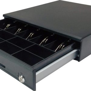 Cajón de Dinero EC-LINE EC-CD-100M-II-GREY Negro, Acero, 7, 5, Llave