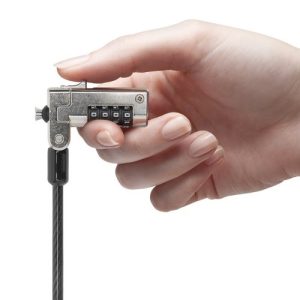 Candado de Combinación Kensington K68008WW para Laptops N17, 1.8 Metros, Negro con Plata