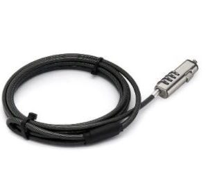 Candado de Combinación, NANO (NANOSAVER ), P/Portátiles, Acero, Negro, BROBOTIX 6000298