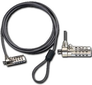 Candado de Seguridad TARGUS ASP61LA, Combinación, Negro, Acero, 1,5 m, Notebooks